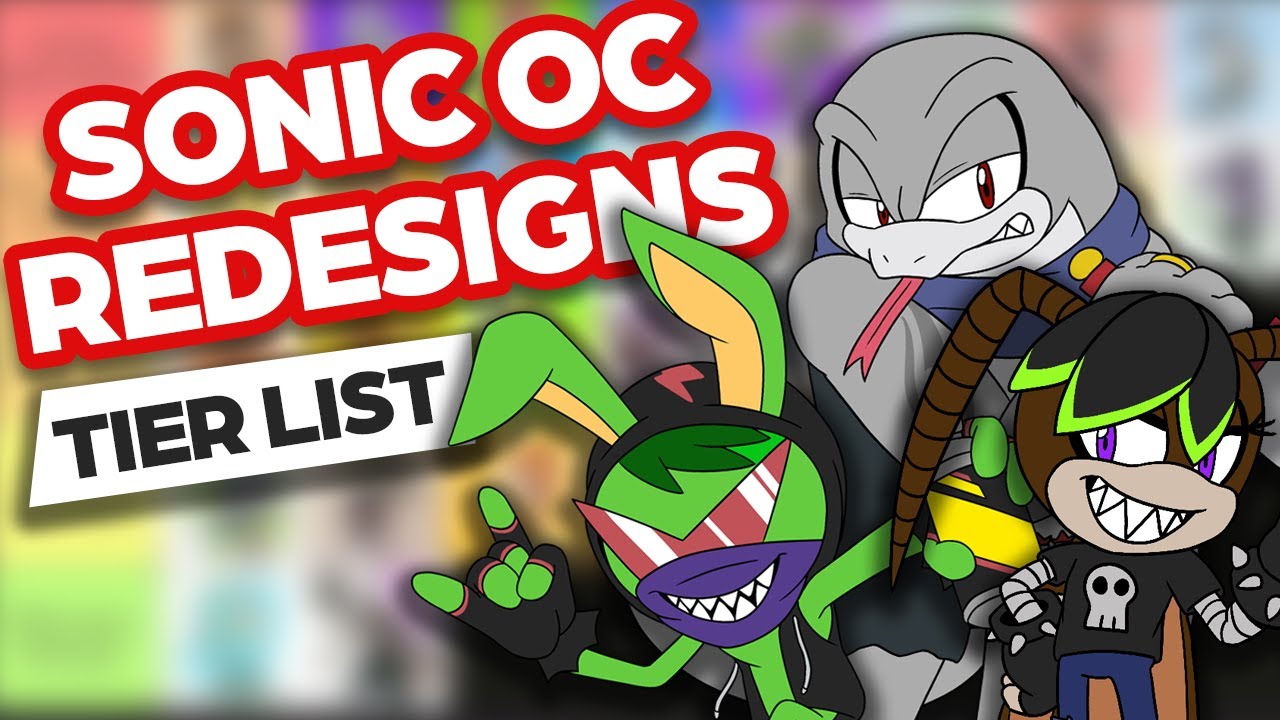 Ranking Every Sonic OC Redesign I've Done