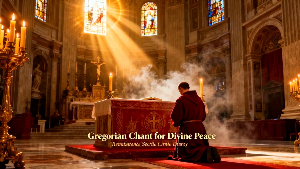 Gregorian Chant for Healing Sleep and Spiritual Grace | Benedictine Ambience and Holy Reflection