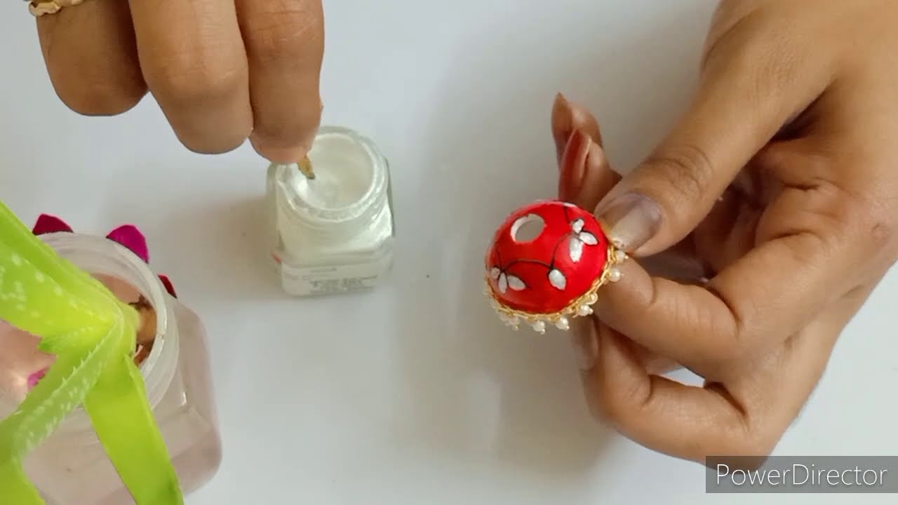 Jhumka Making || Jewelry Making #meenakari