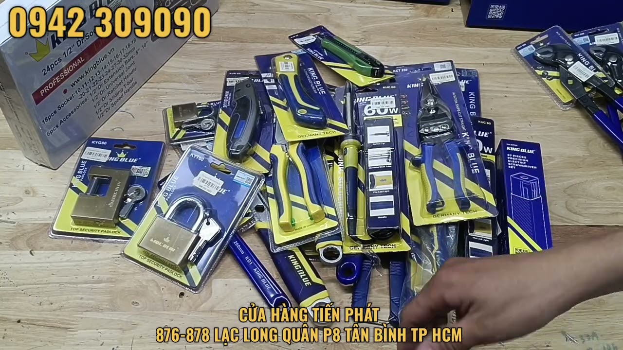 Tiếp tục lên đồ nghề cầm tay Kingblue các loại