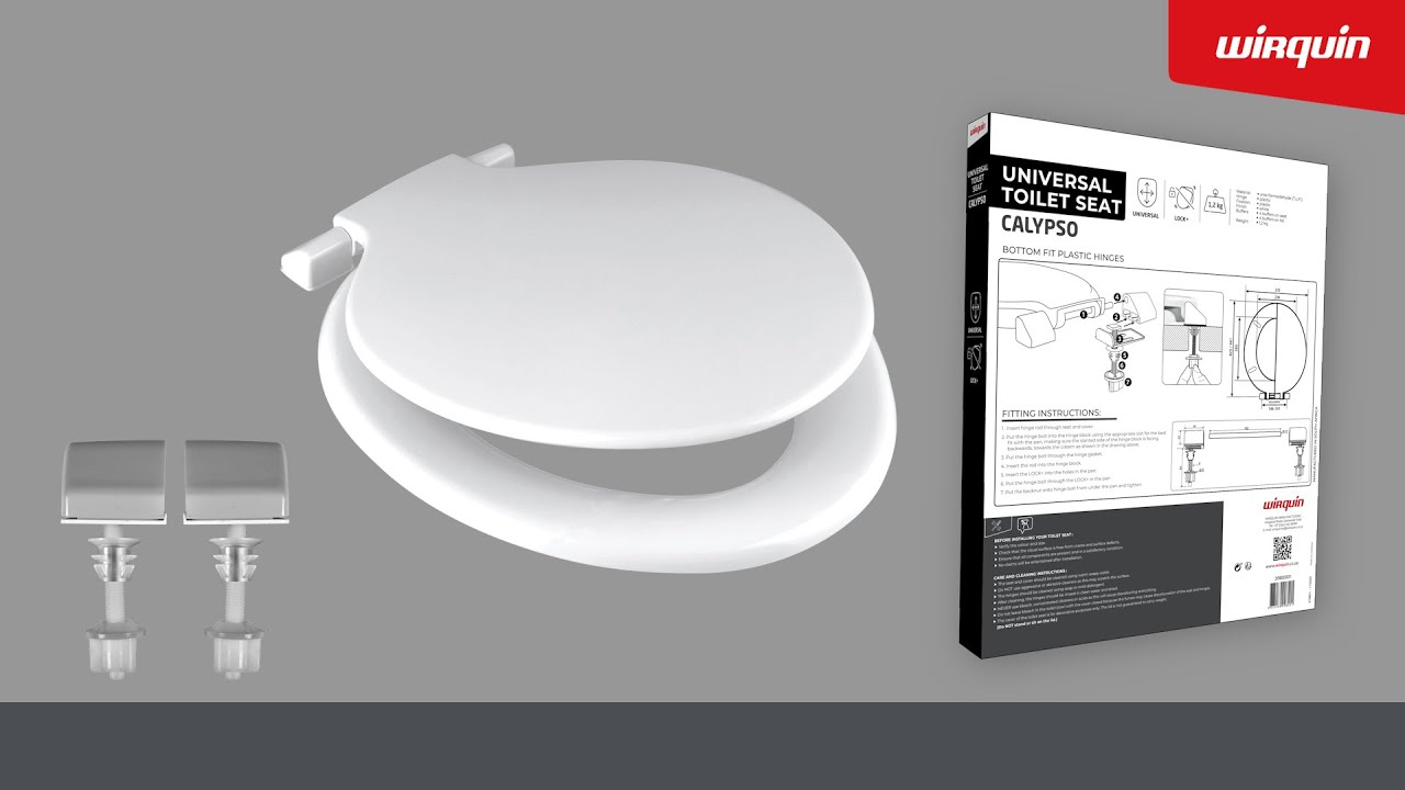 WIRQUIN CALYPSO Toilet Seat with Plastic Hinge Installation SOUTH AFRICA V01