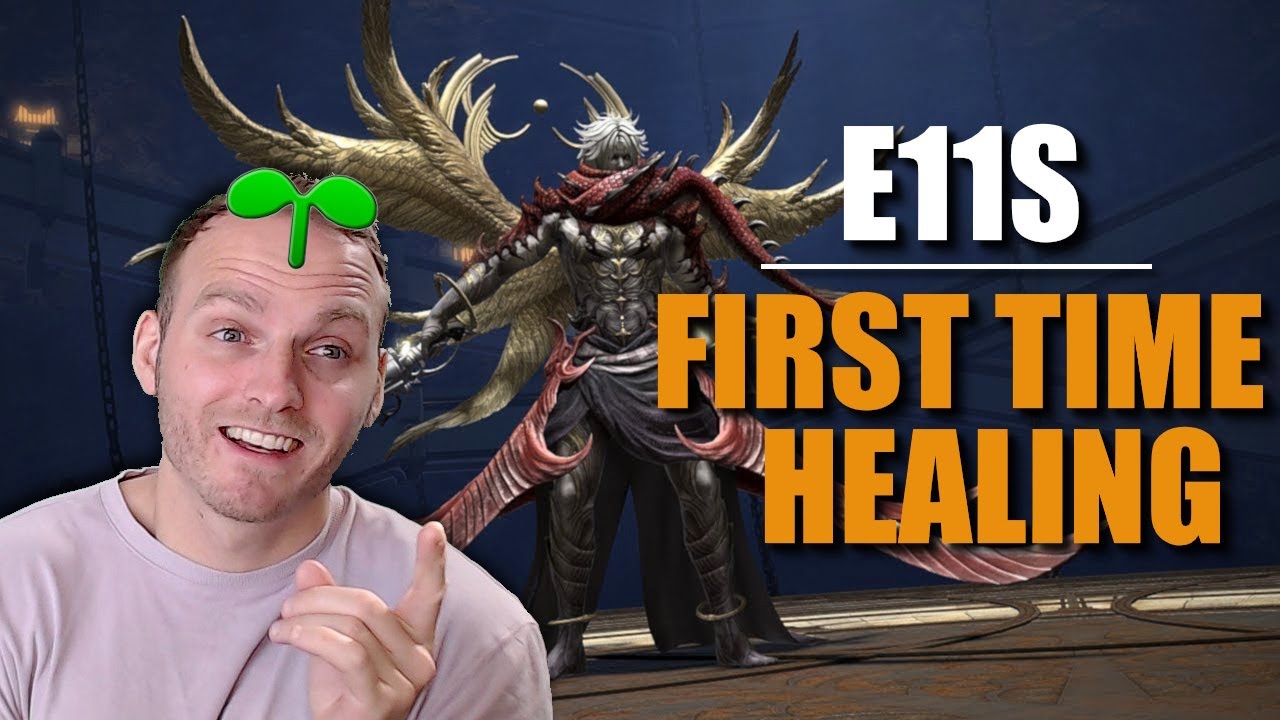 FF14 Sprout's First Time Savage Healing! E11S Blind Mine Solo Cook