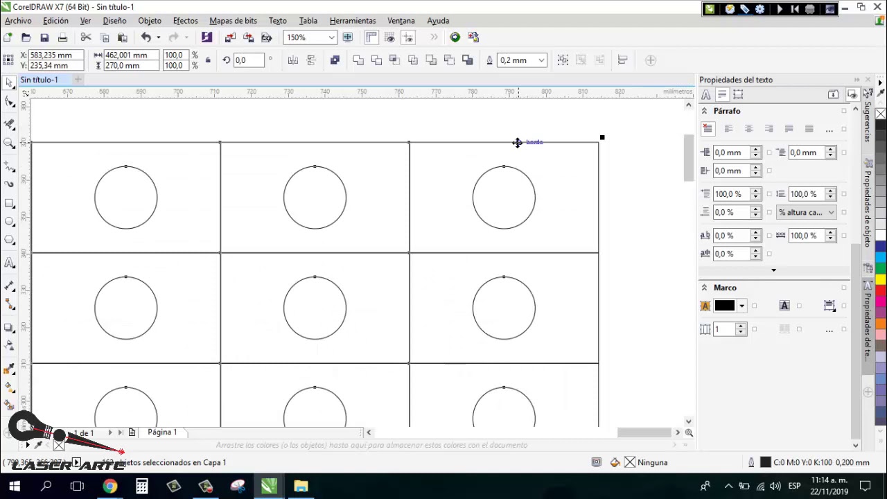 eliminar lineas doble en corellaser patron recto