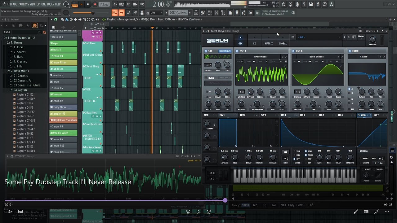some psy dubstep track ill never release