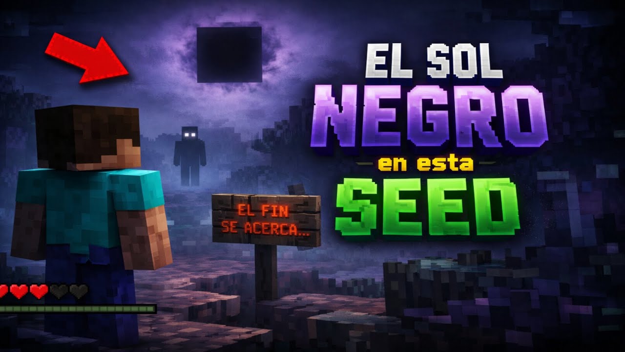El SOL NEGRO en esta SEED de Minecraft (Historia de Terror)