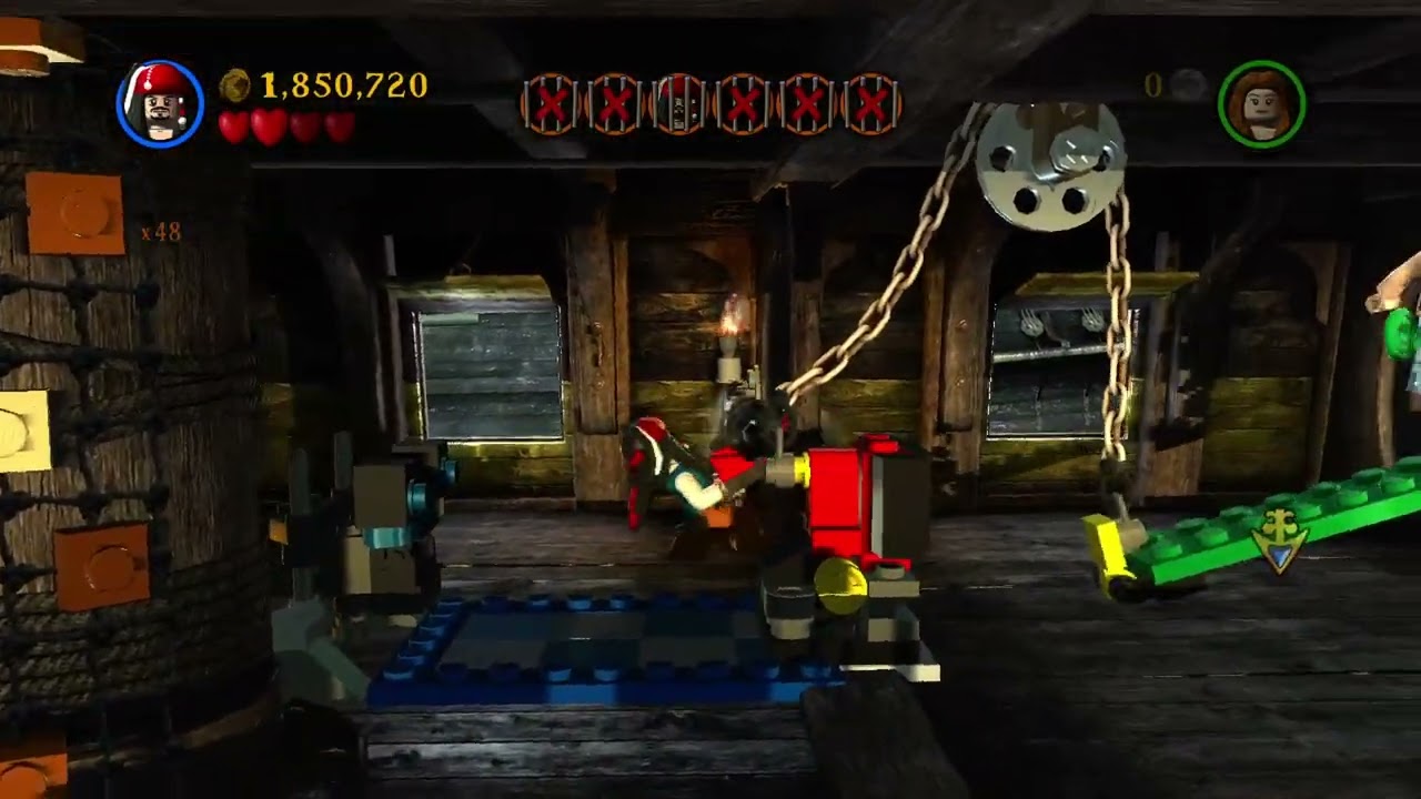 LEGO Pirates of the Caribbean - 100% Guide #3 - The Black Pearl Attacks (All Collectibles)