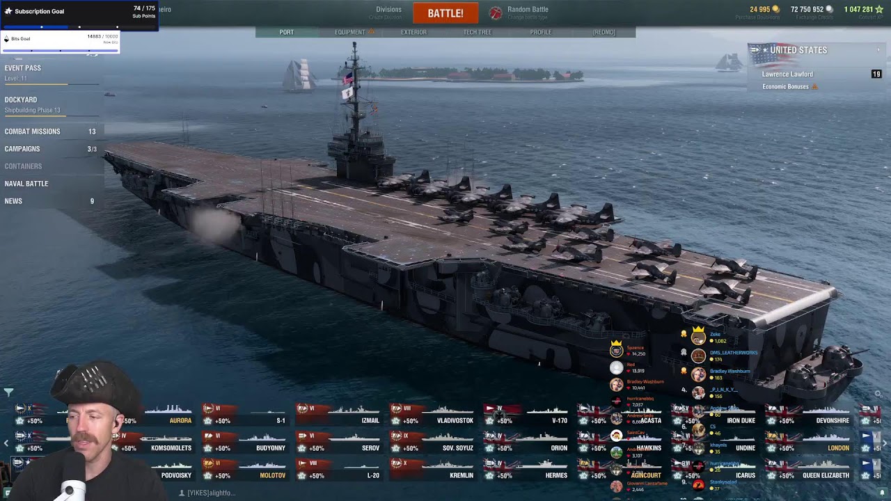 #1 World of Warships Livestream