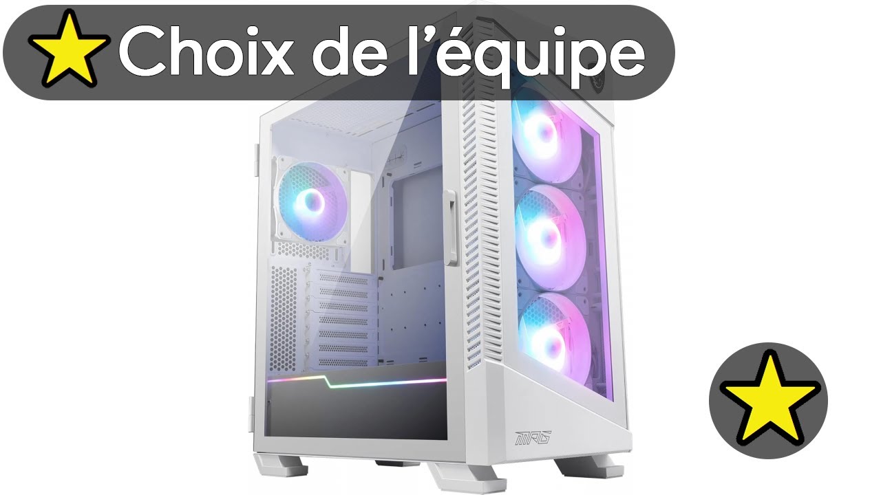🏆 TOP 3 MEILLEUR BOITIER PC GAMER BLANC 2025
