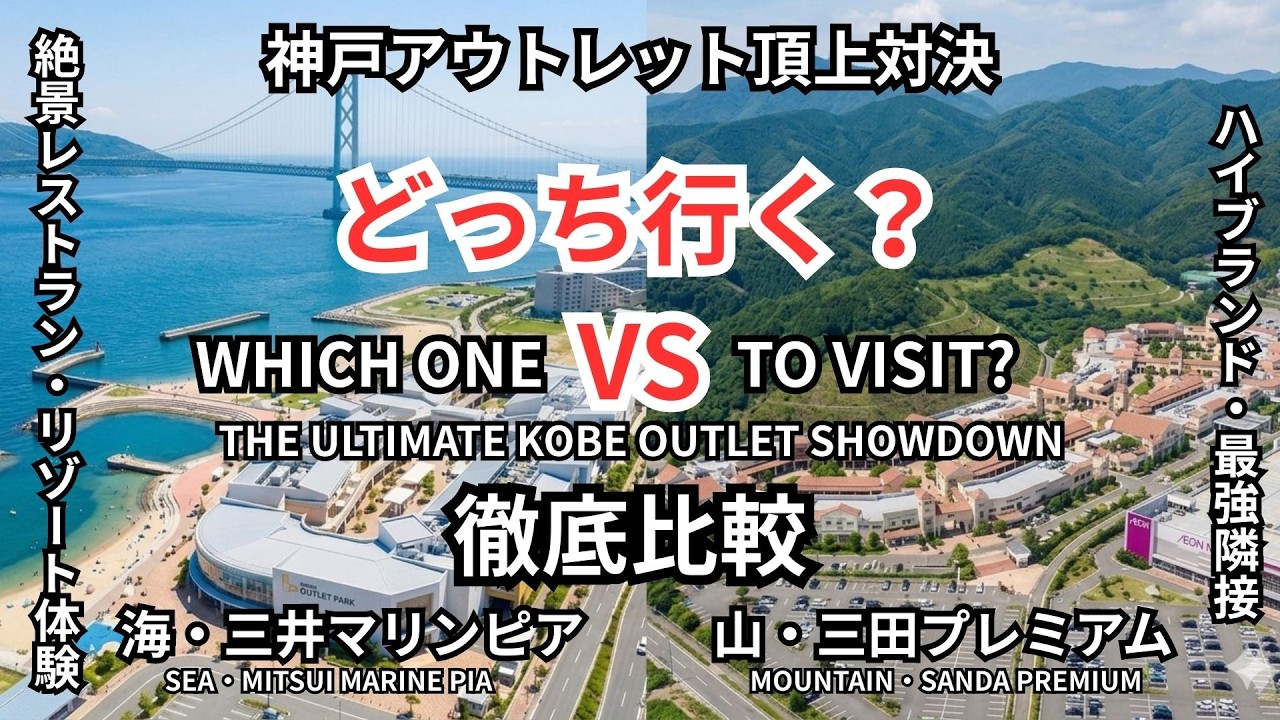 【神戸アウトレット対決】新生マリンピア神戸 vs 王者・三田！どっちに行くべき？徹底比較【2026最新】
