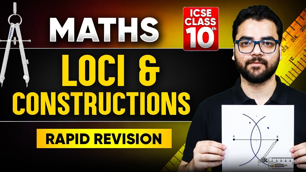 ICSE Class 10 Maths🔥Loci & Construction | Detailed Video | Infinity Learn #icseboard #infinitylearn