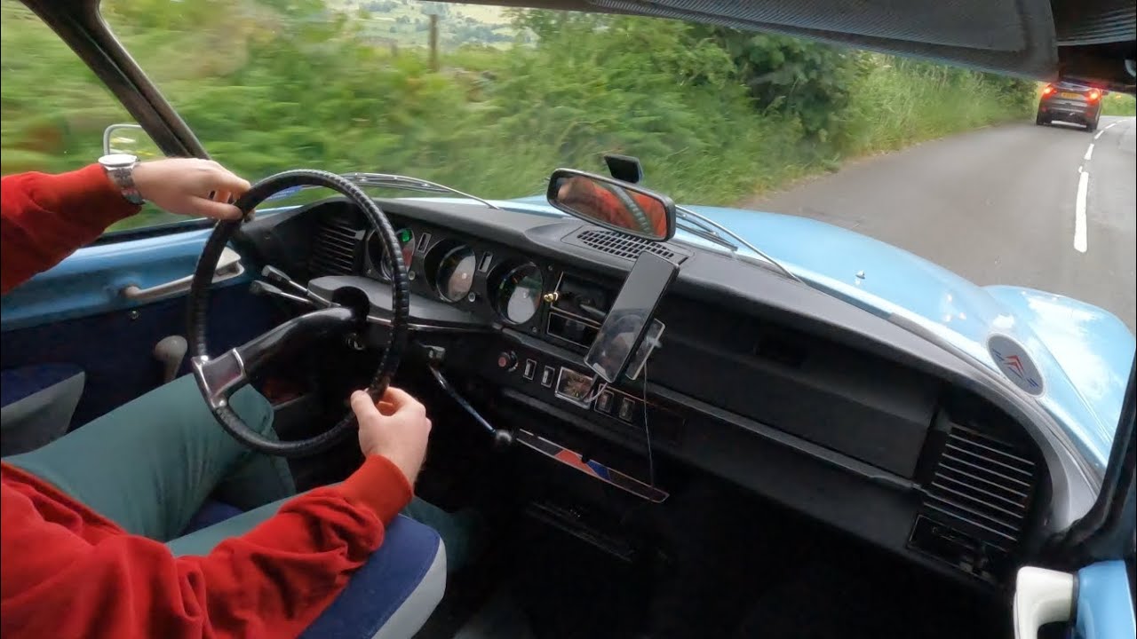 Citroen DS start up and drive | POV