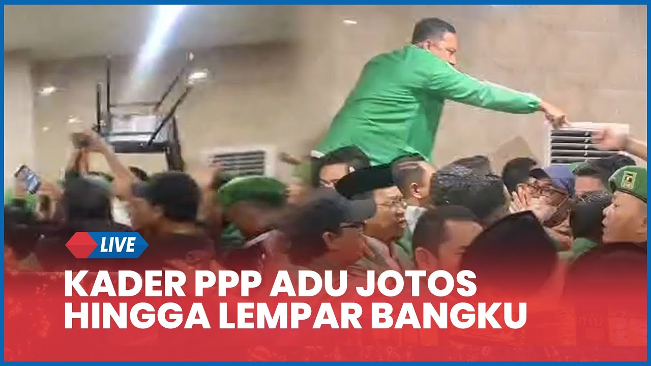 🔴 DETIK-DETIK Kader PPP Saling Dorong hingga Adu Jotos, Teriak Perubahan di Muktamar