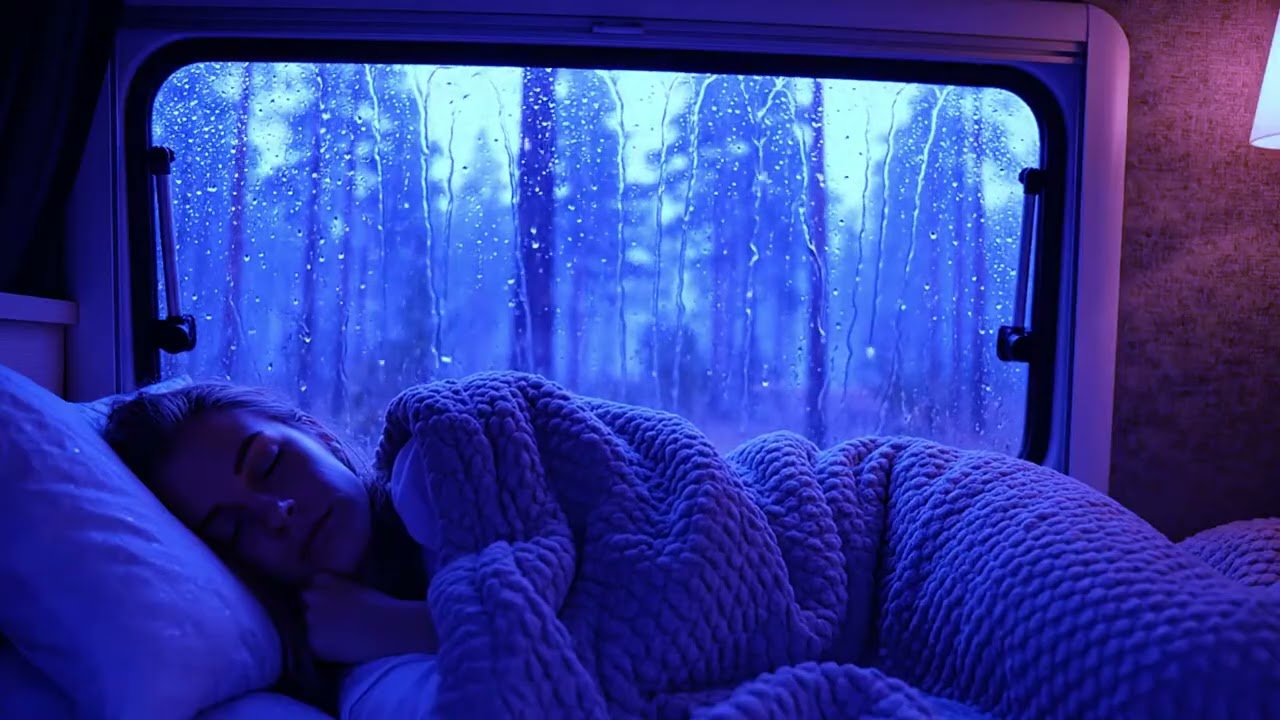 Gentle Rain on the Roof Creates a Soft Cocoon of Calm for Deep and Peaceful Sleep