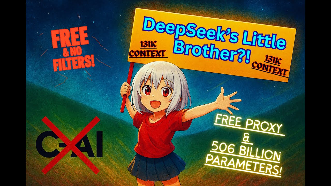 Младший брат DeepSeek уже здесь?! БЕСПЛАТНЫЙ прокси, размер контекста 131 КБ и БЕЗ ФИЛЬТРОВ! (ПОК...