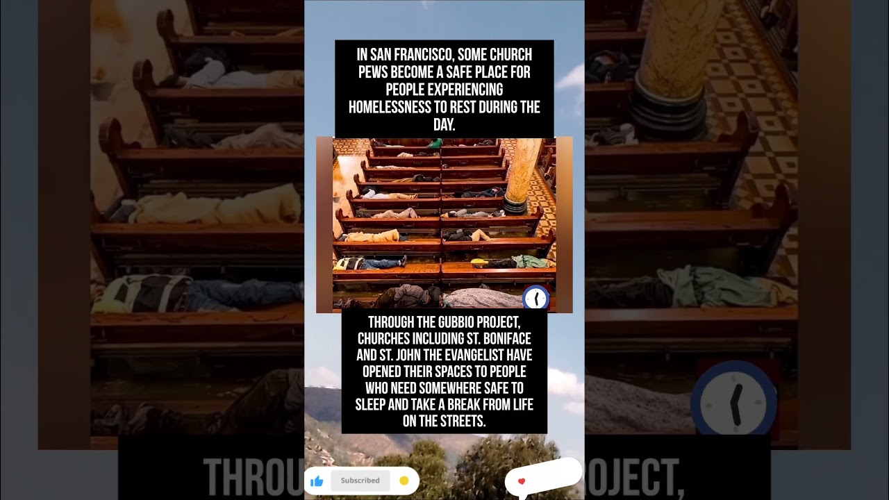 These Church Pews Became a Safe Place for People Experiencing Homelessness🙏#shorts #faith #god