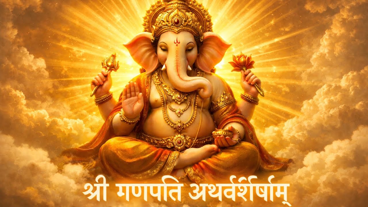 🕉 Shri Ganpati Atharvashirsha | Powerful Ganesh Mantra for Success & Peace | गणपति अथर्वशीर्षम्