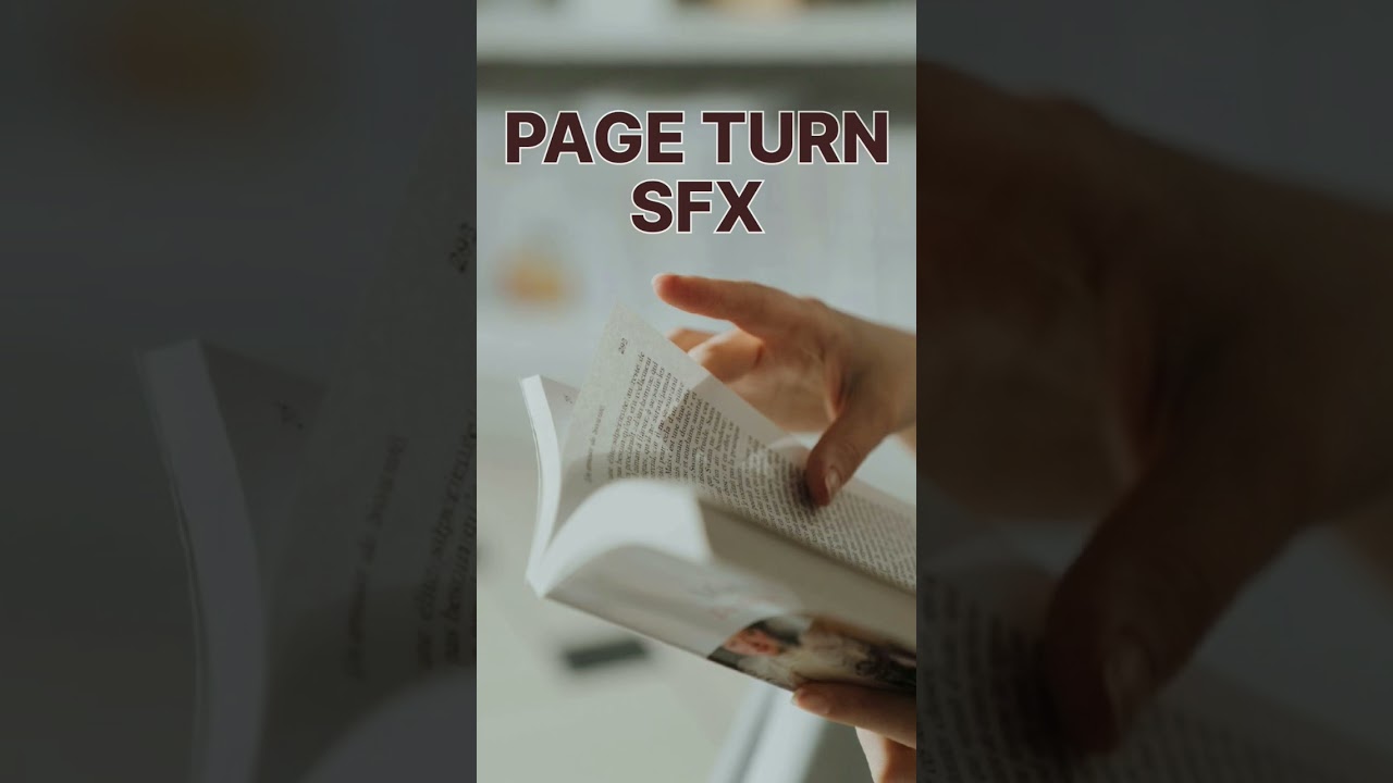 Page Turn Sound Effect | Realistic Page Flip SFX (Free to Use)