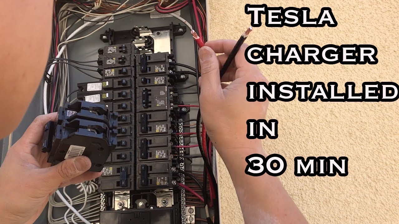 Как установить стандартную зарядную розетку для Tesla Model 3 за 30 минут (NEMA 14-50R)