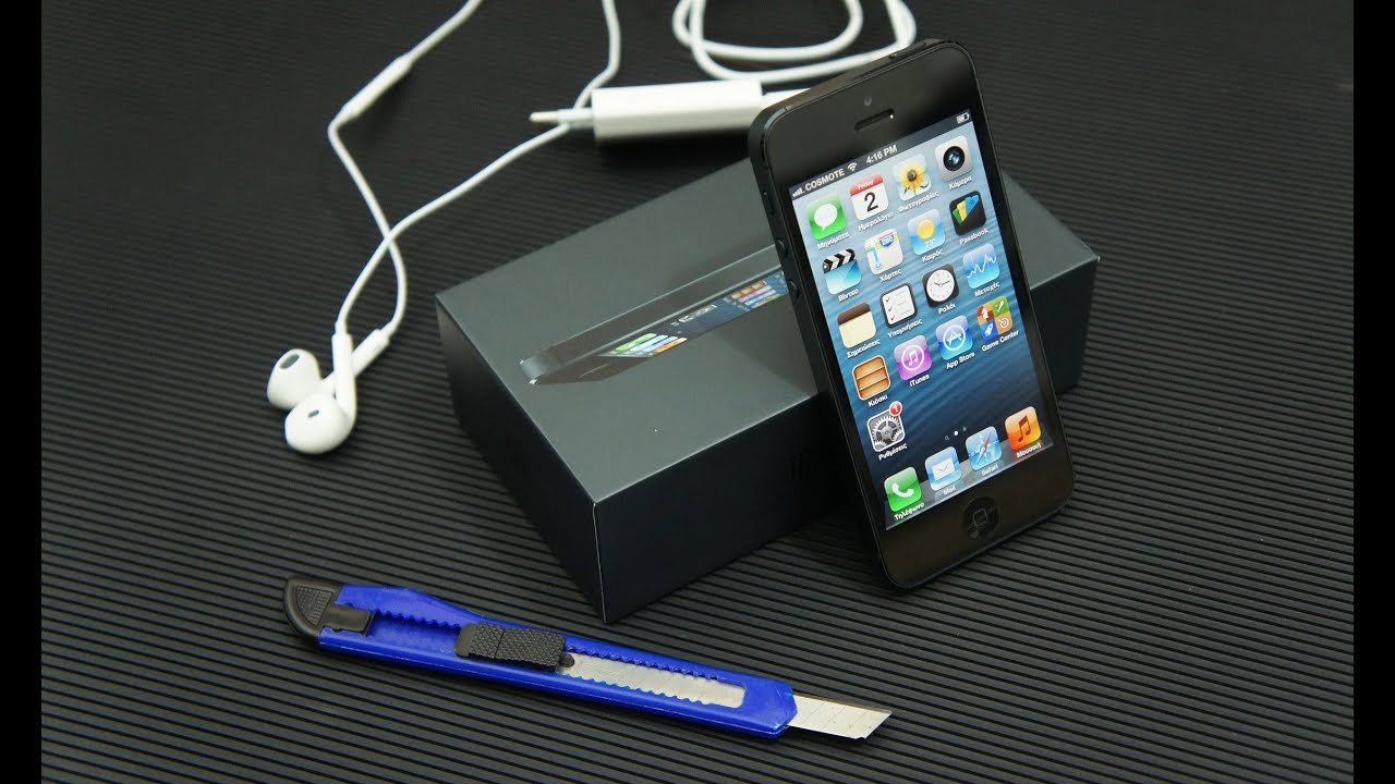 iPhone 5 unboxing (Greek)