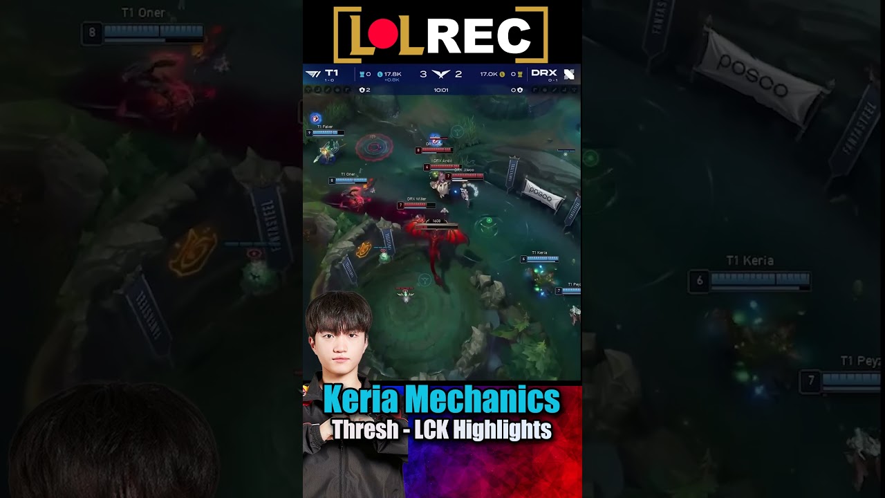 Механика T1 Keria THRESH - LCK #shorts #highlights #leagueoflegends #lck
