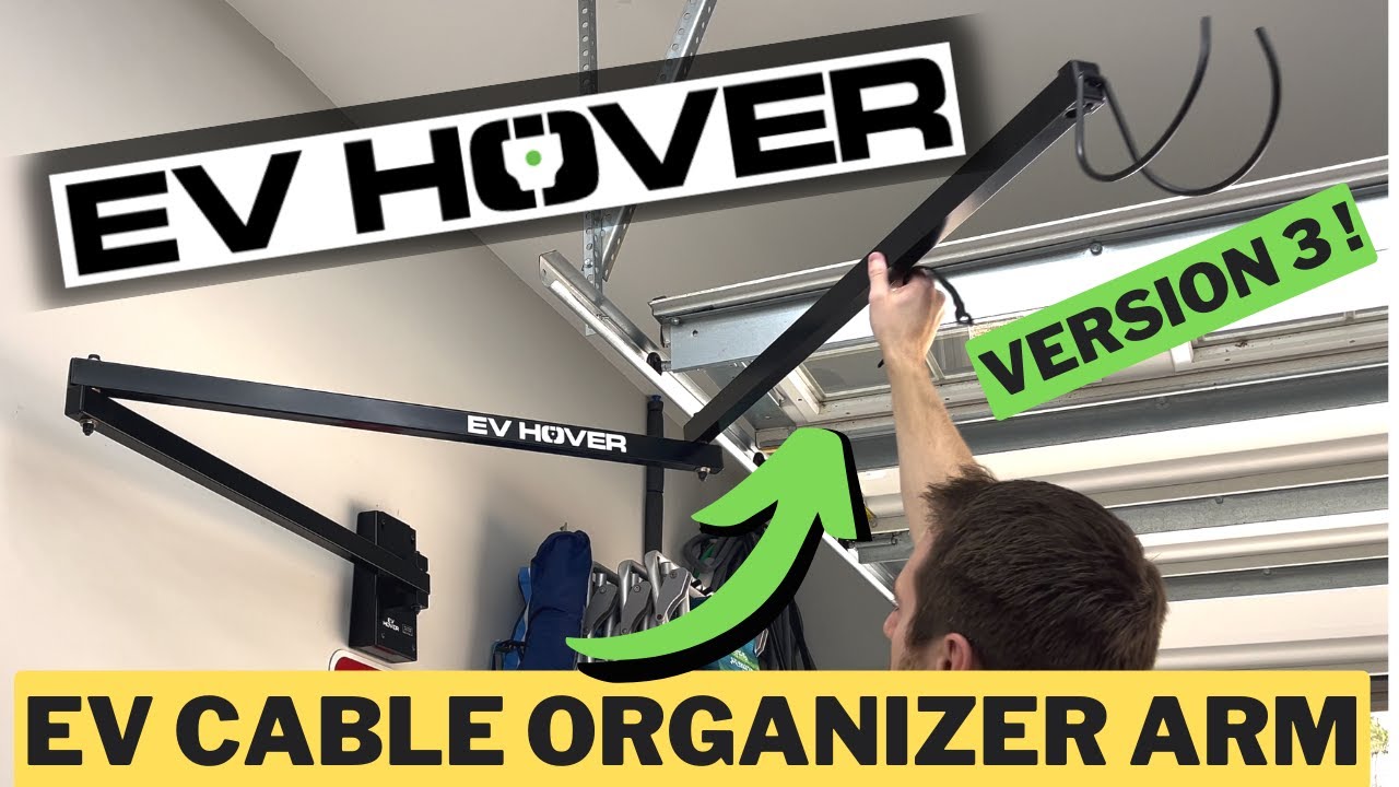 Tesla EV Cord Organizer | EV Hover Version 3 | Electric Vehicle Charging Cord Holder Mount