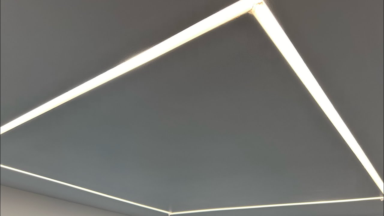 PLASTER IN LED PROFILE TRUNKING INSTALL