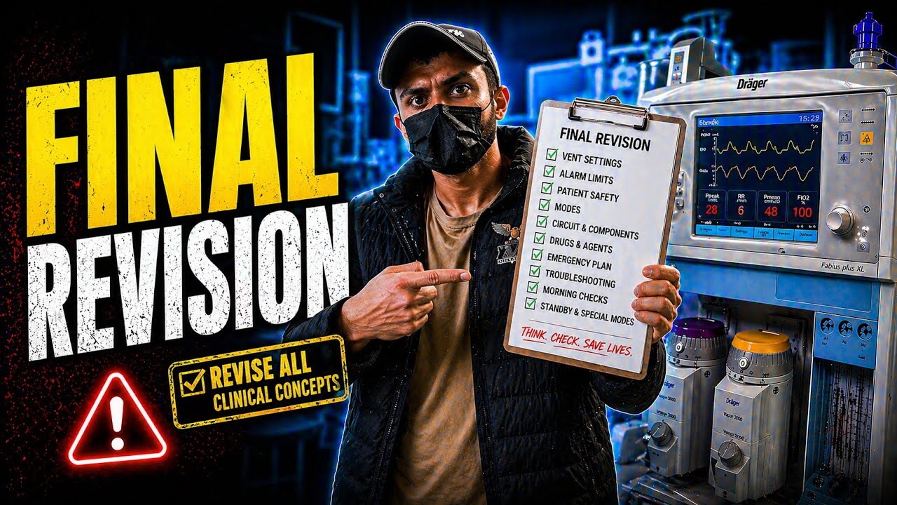 Anesthesia Machine Full Revision | All Concepts Reviewed | Final Lecture