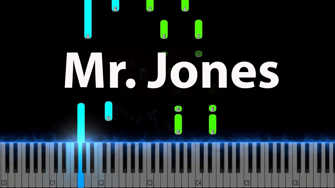 Counting Crows - Mr. Jones Piano Tutorial