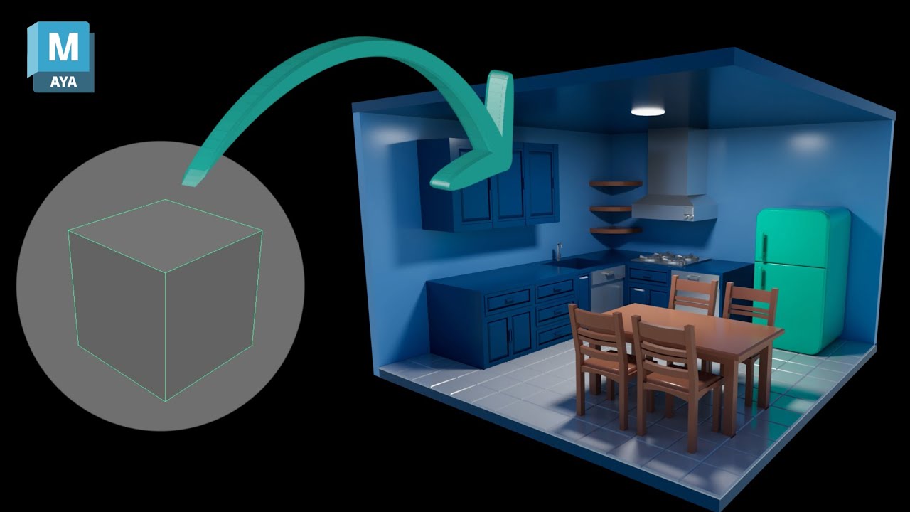 | Maya 2025 | How to create isometric room in Maya