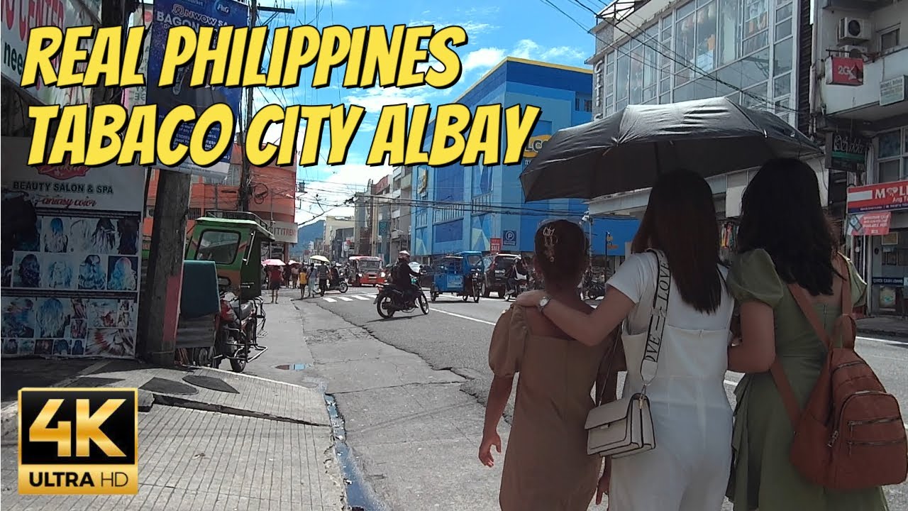 [4K HD] TABACO CITY WALK TOUR | VIRTUAL WALKING AT TABACO CITY ALBAY PHILIPPINES NB JourneyPH 🇵🇭