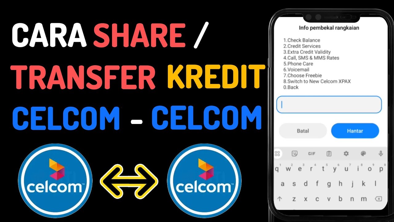 Cara Share / Transfer Kredit Celcom Ke Celcom