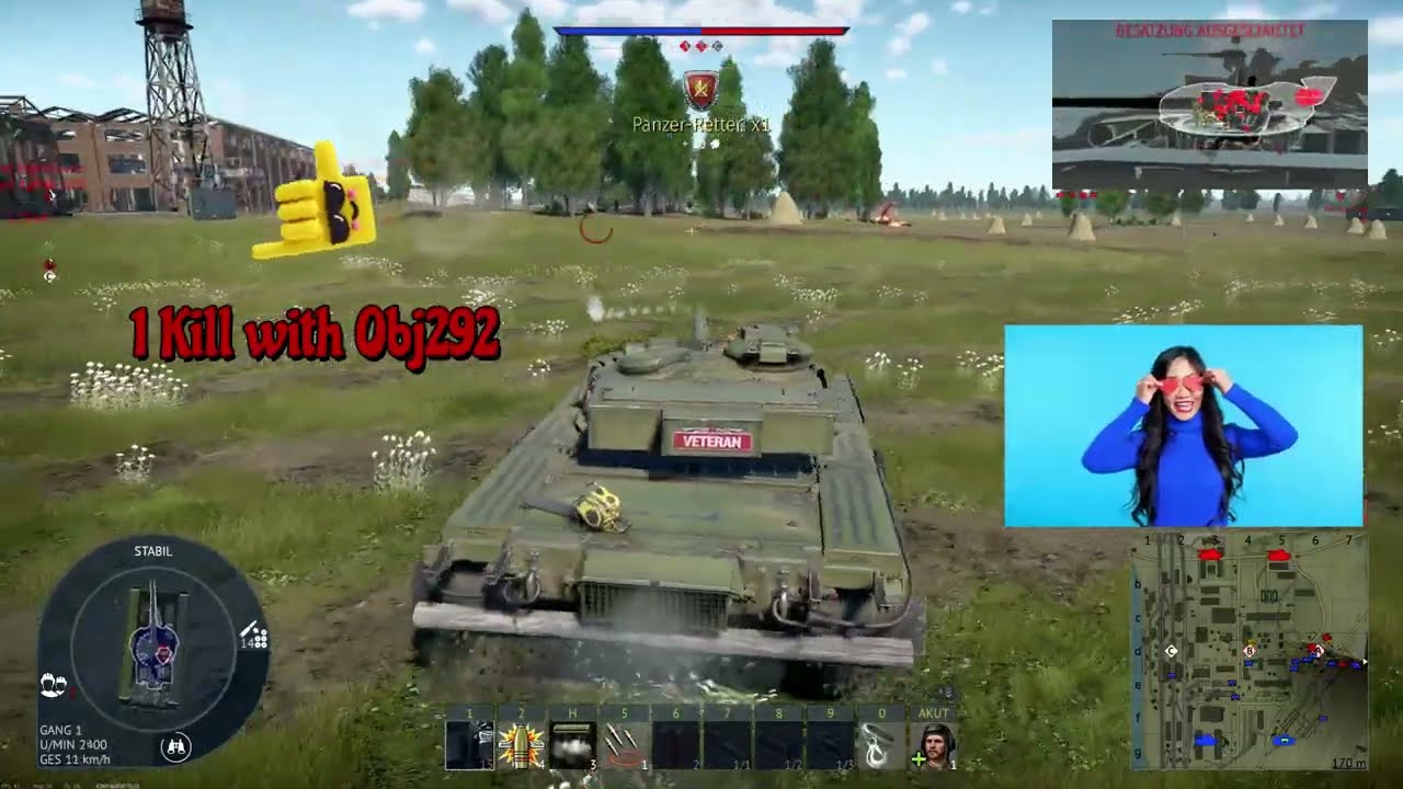 War Thunder Tank Gameplay Obj 292, T80B #warthunder #gaming #arcade #t80B