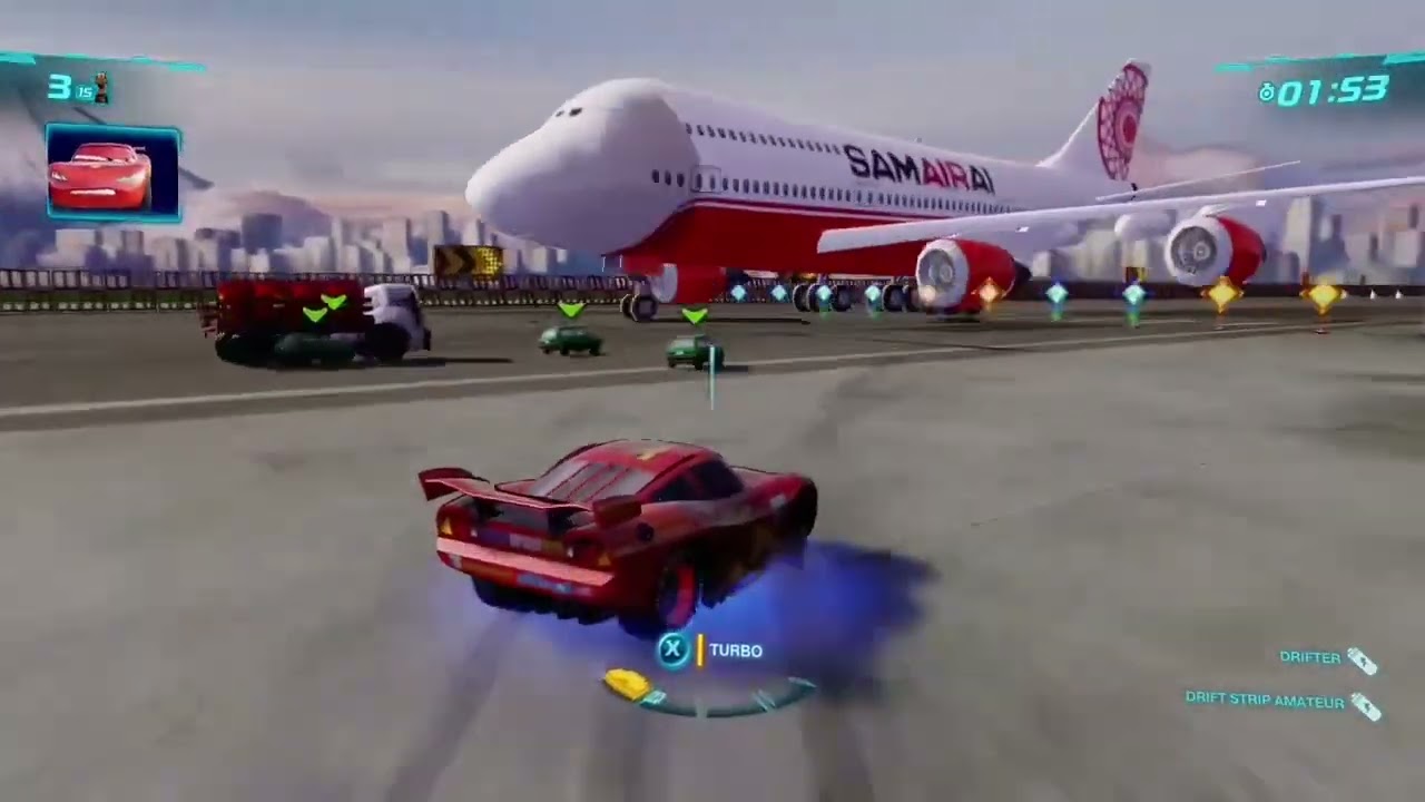 Cars 2 The Video Game | Lightning McQueen - all the Attack levels | Squad Series