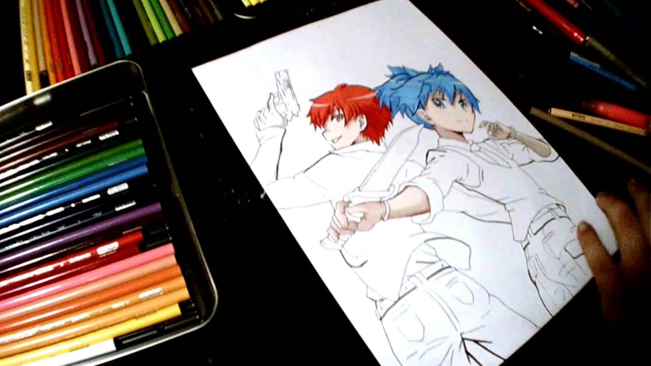 SPEED Drawing Nagisa et Karma (Assassination Classroom)