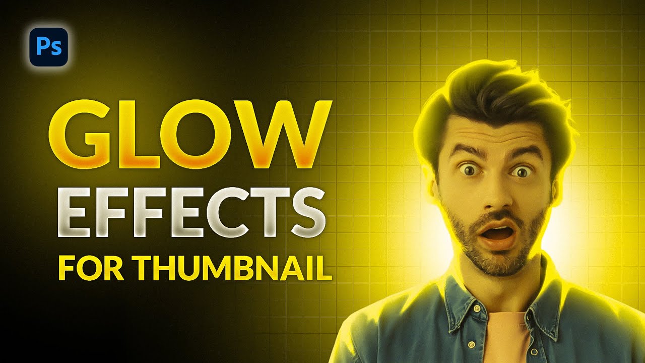 How to Create Glow Effect for Thumbnails | Easiest Way in Photoshop