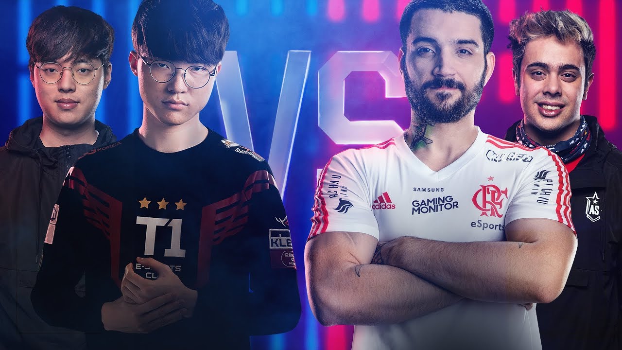 All-Star 2018 - Captain Jack e Faker (KR) vs (BR) brTT e Yoda - (2x2)