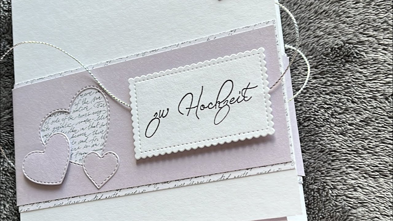 💒 #Hochzeitskarte #Hochzeitskarte mit Actionpapier #Trauungskarte #der richtige Dreh Stampin up! 💒