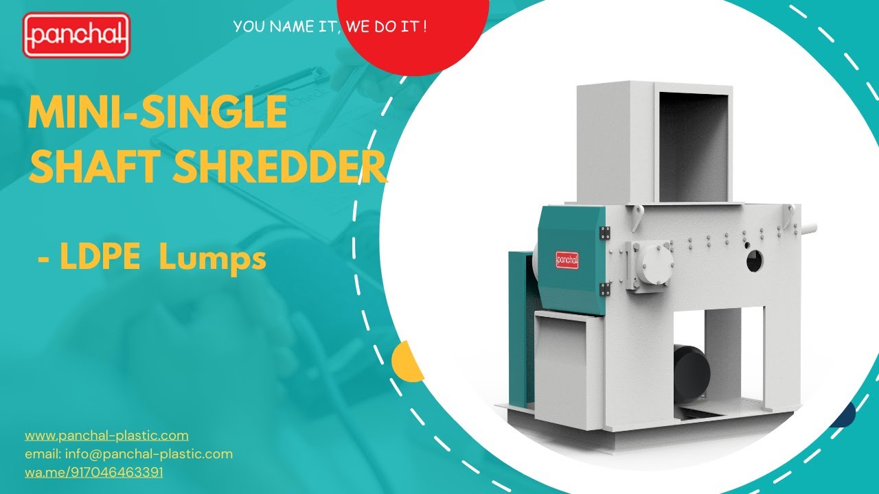 Single Shaft Shredder MINI 400S: Perfect for Extrusion Lumps Recycling