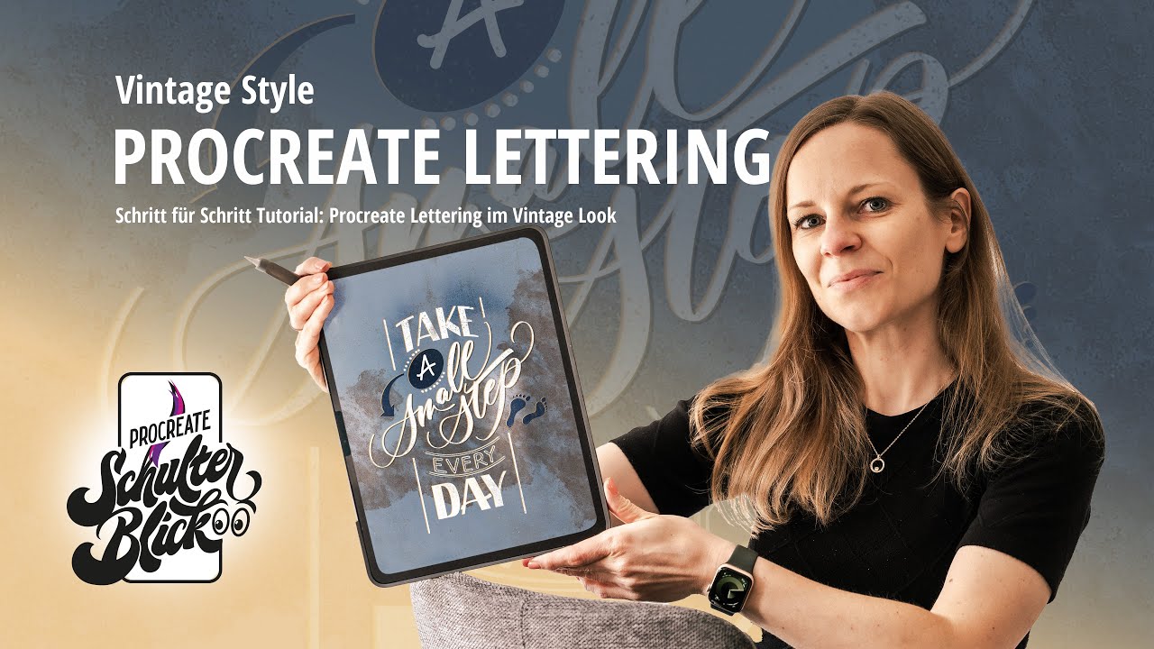 Procreate Tutorial: Lettering im Vintage Style