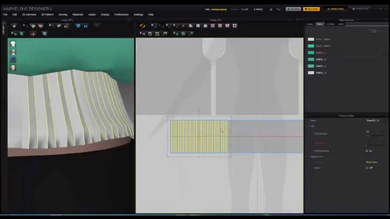 Marvelous Designer: 마블러스 디자이너 손목, 허리 밴드 표현하기