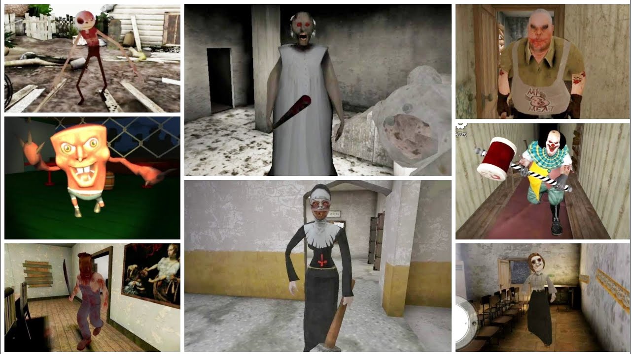 Horror Vibes| Granny•Evil Spongebob•Evil Nun•Skinny•HeadHorse•Mr. Meat•IT Horror Clown•Dread Teacher