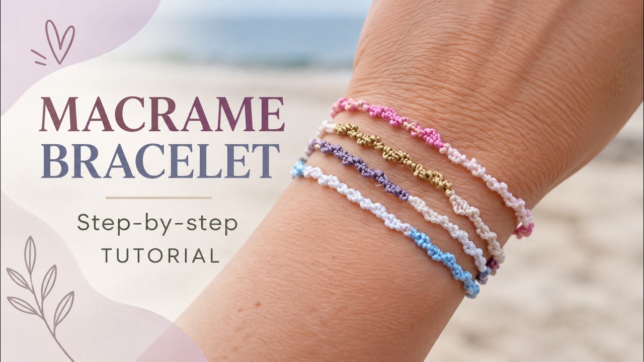Makramee käepael/ DIY- Macrame Bracelet Tutorial/ Easy Macrame Bracelet/Spiral Knot
