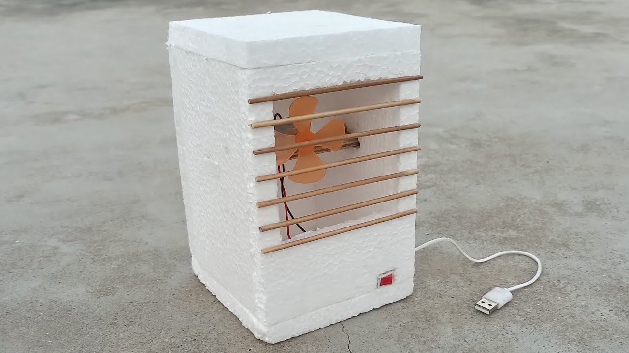 how to make a cooler fan at home - science project