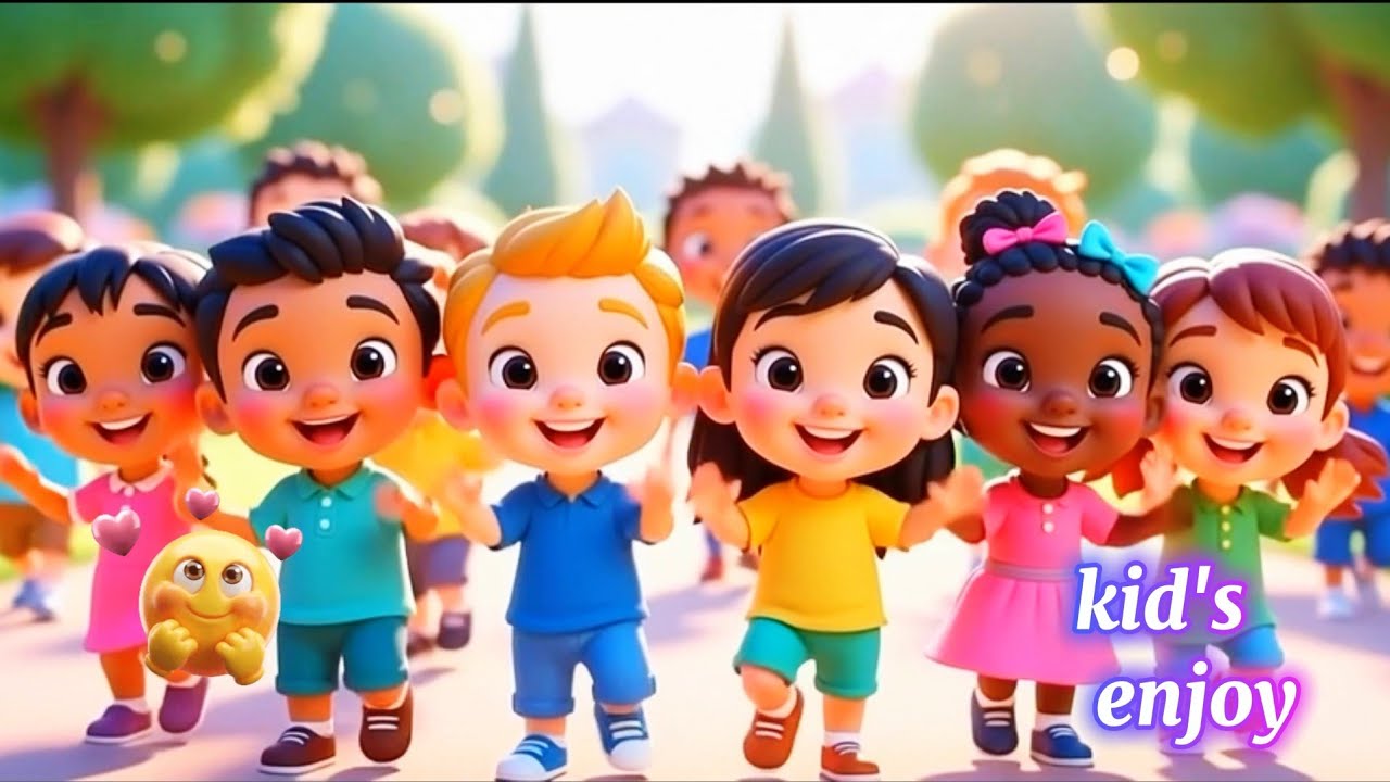 नन्हे दोस्तों की मस्ती | Kids Rhymes in Hindi 3DMost Cute Hindi Kids Song 🧸