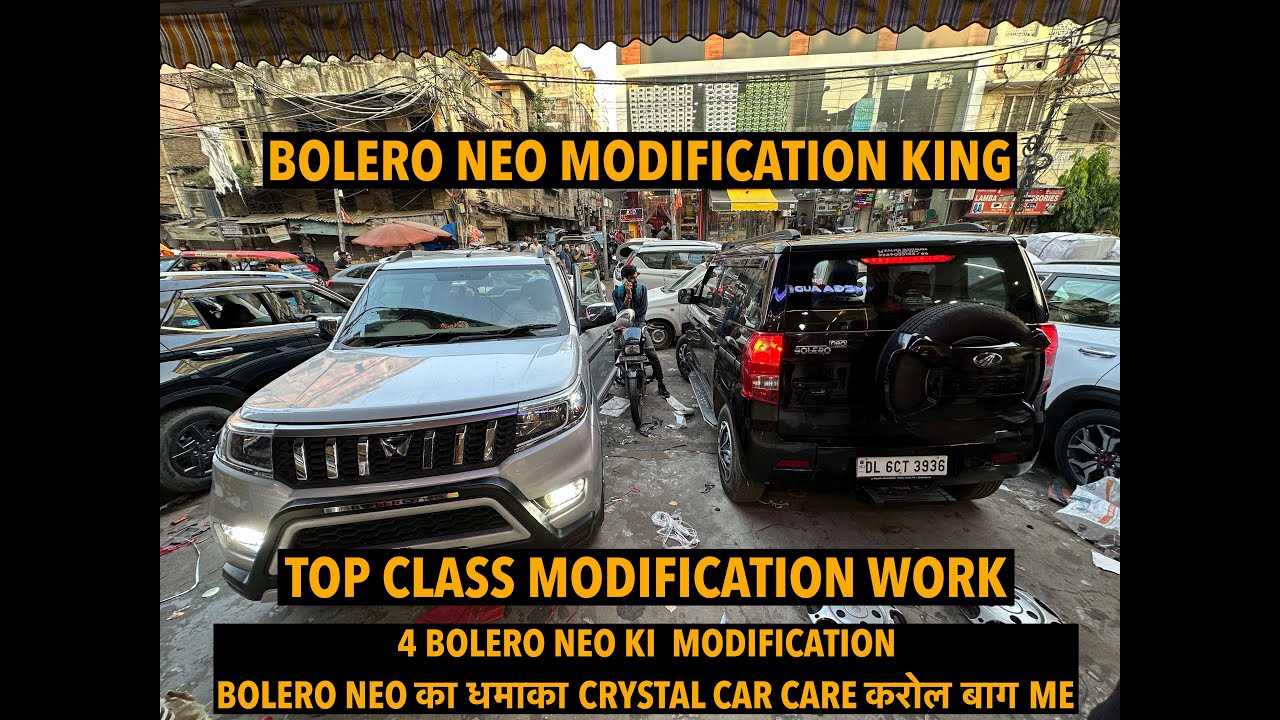 4-4 Bolero NEO की सबसे धमाकेदार Modification वो भी बहुत ही कम Budget में सिर्फ Crystal Car Care पर