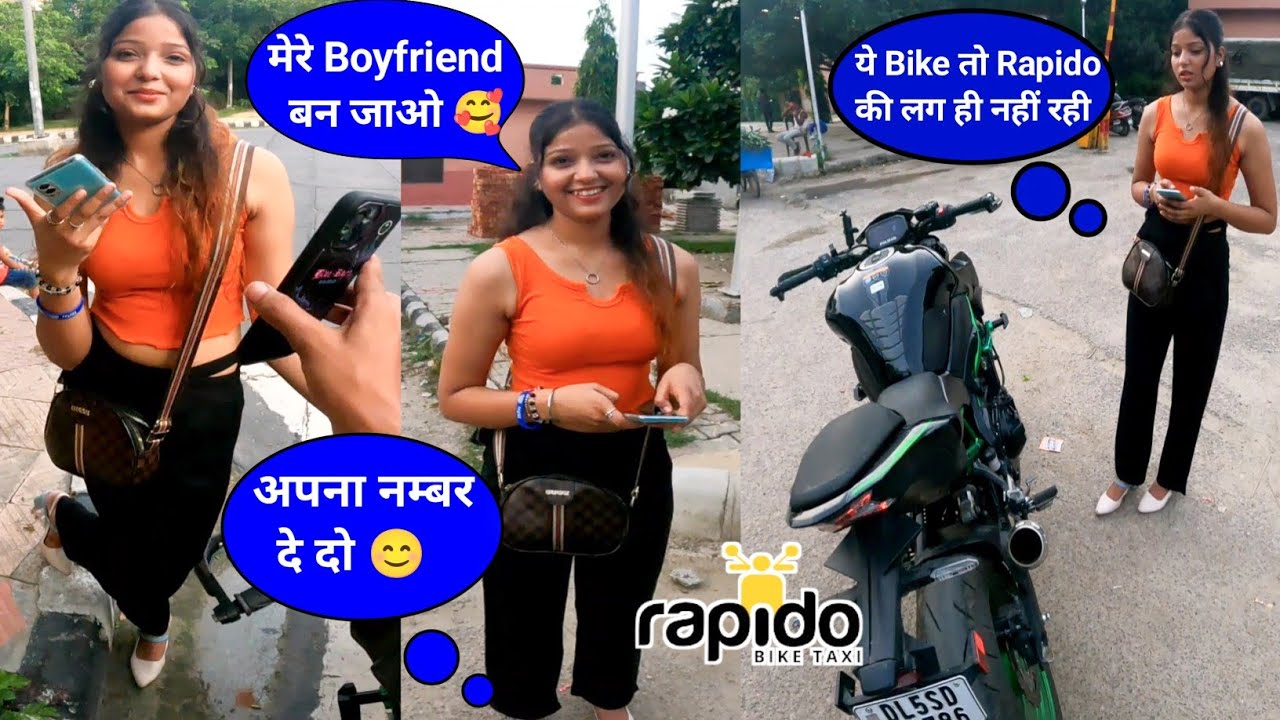 Super Bike पर Rapido 😱(She impressed🥰)