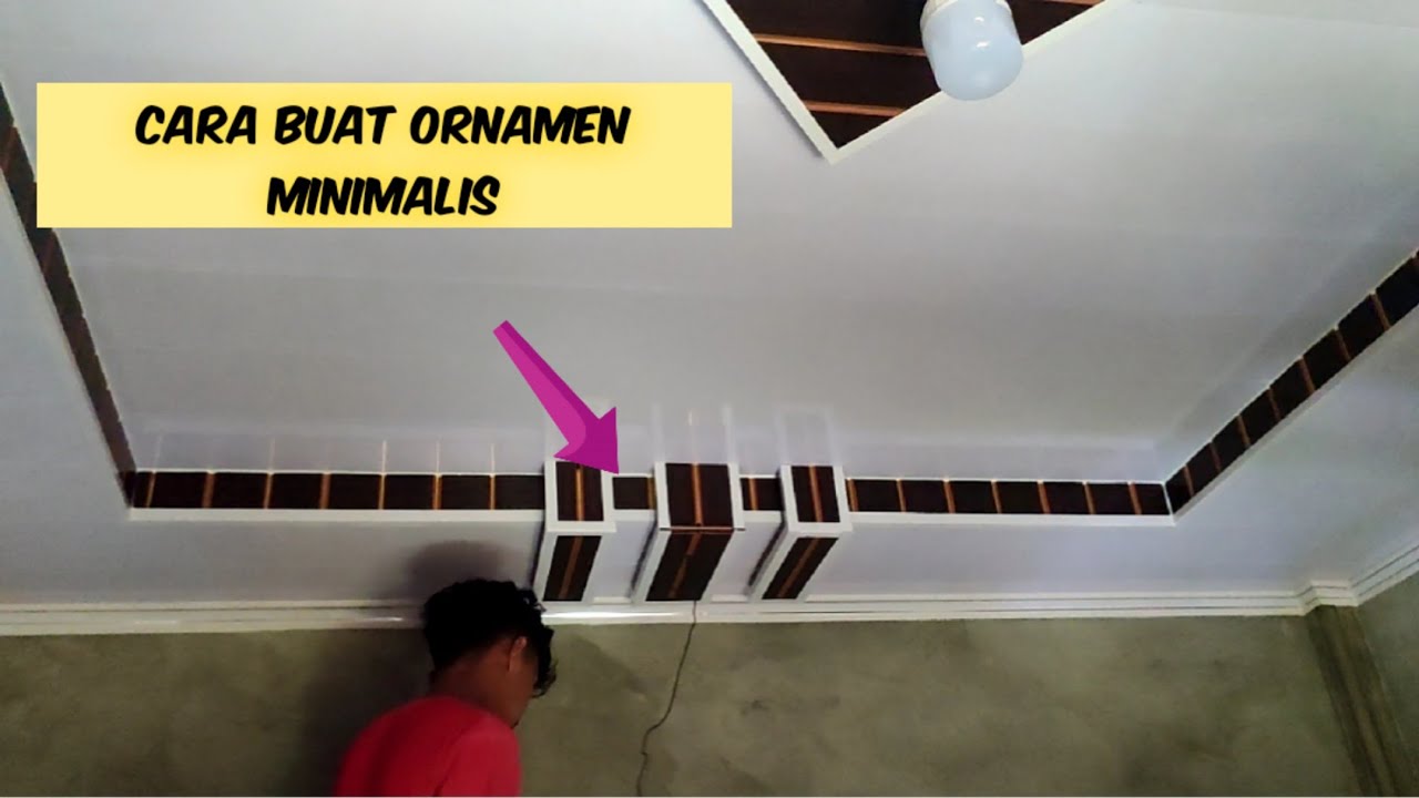 Cara Buat Ornamen Tiga Balok Minimalis