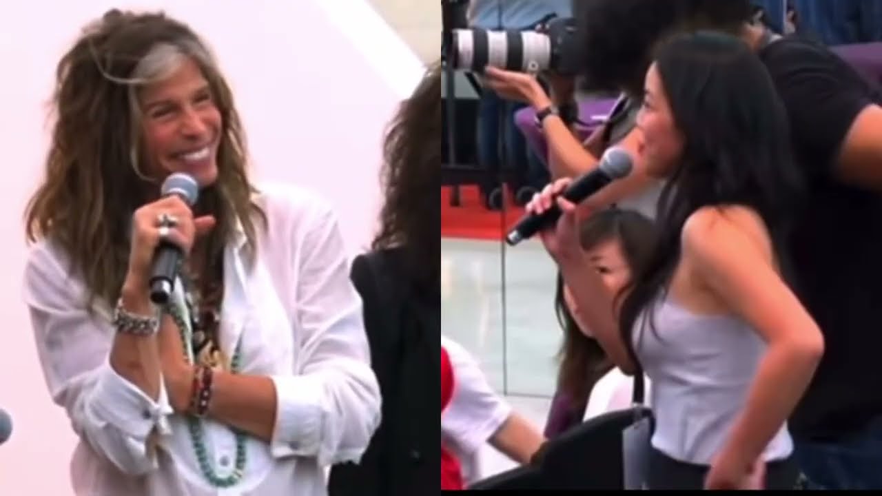Aerosmith&rsquo;s Steven Tyler Flirts & Jokes with a Reporter