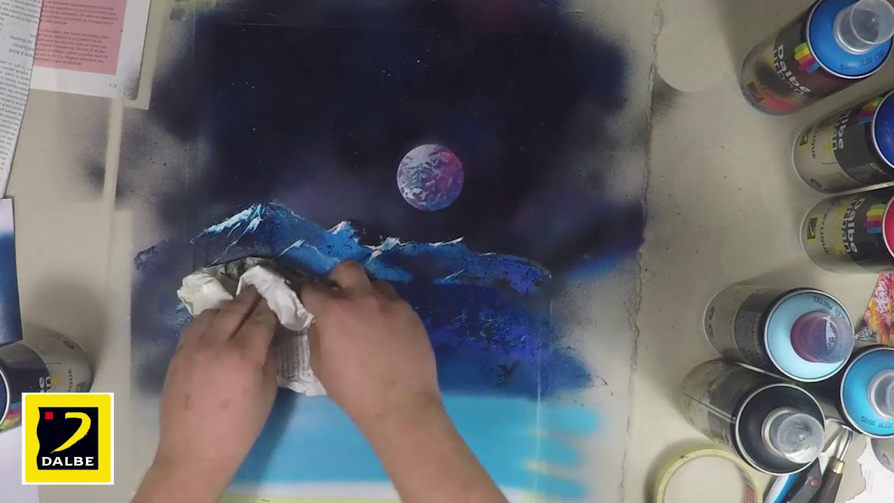 Urban Art 04  Peindre un paysage nocturne à la bombe