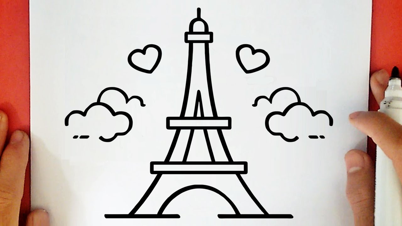 HOW TO DRAW THE EIFFEL TOWER